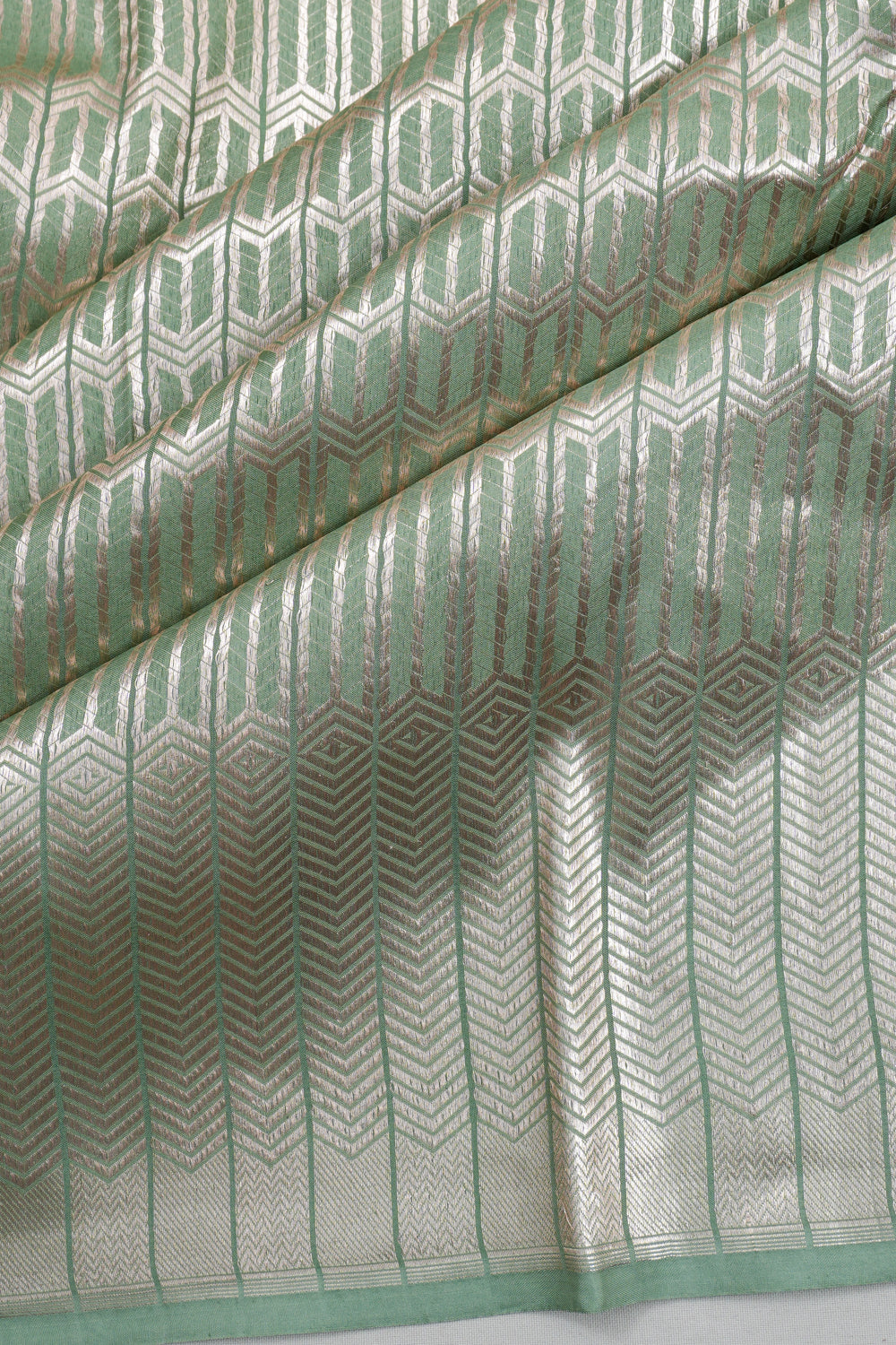 Vaanya Banaras Silk Brocade Blue Saree