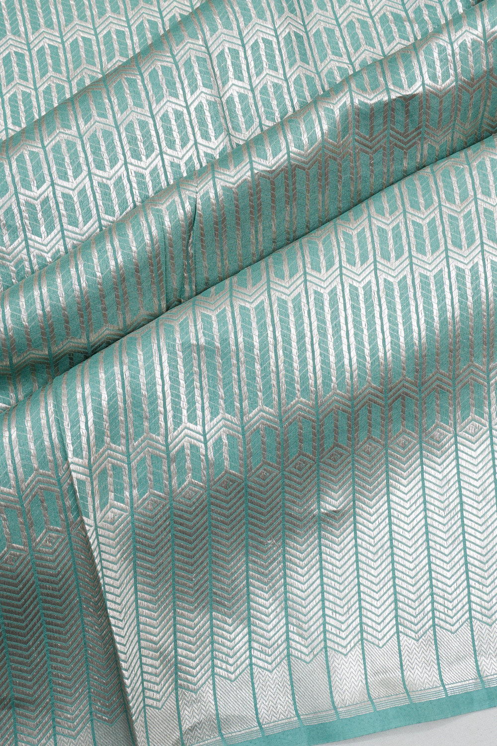 Vaanya Banaras Silk Brocade Blue Saree