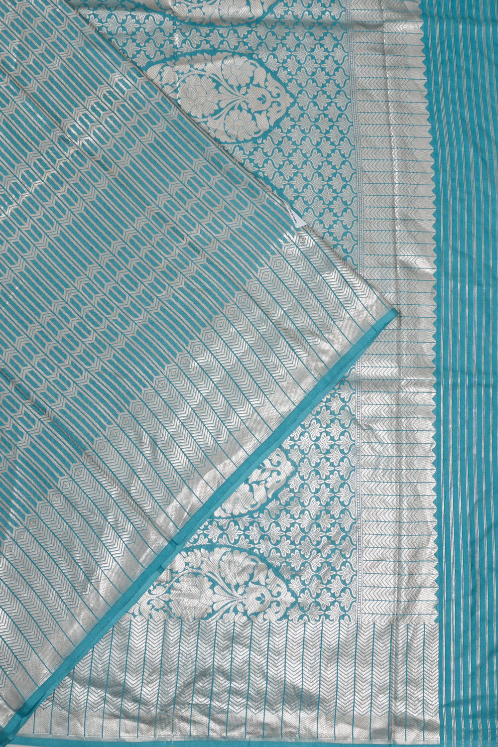 Vaanya Banaras Silk Brocade Blue Saree
