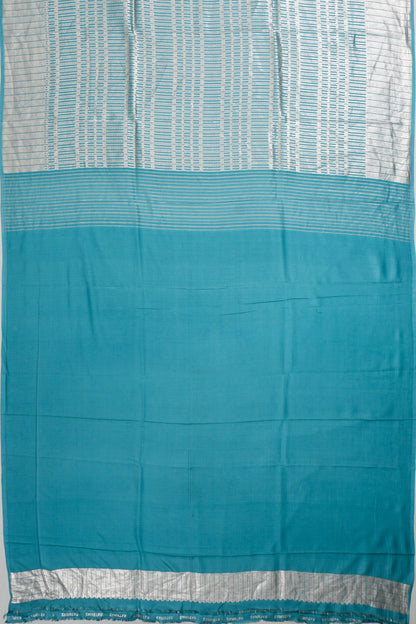 Vaanya Banaras Silk Brocade Blue Saree