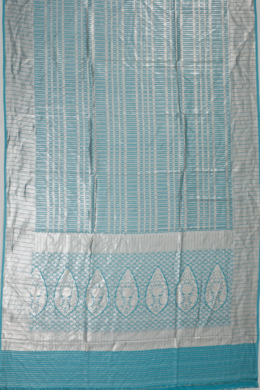 Vaanya Banaras Silk Brocade Blue Saree