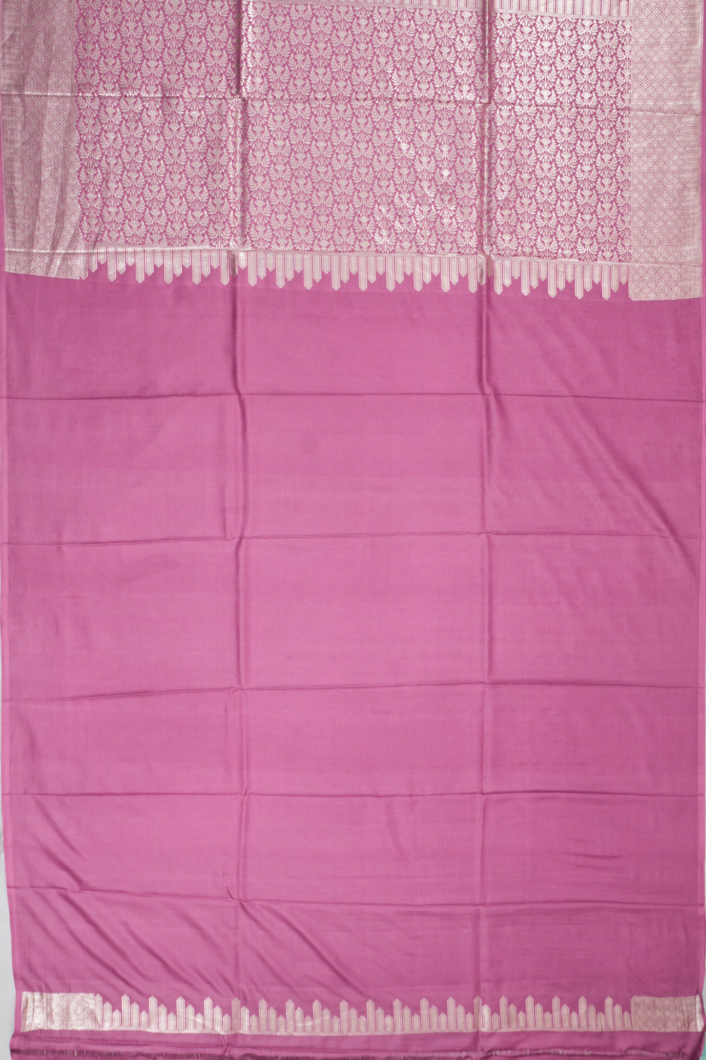 Vaanya Banaras Silk Brocade Pink Saree