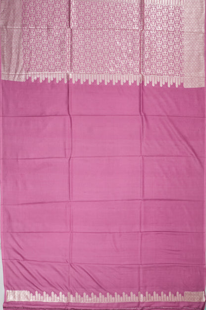 Vaanya Banaras Silk Brocade Pink Saree