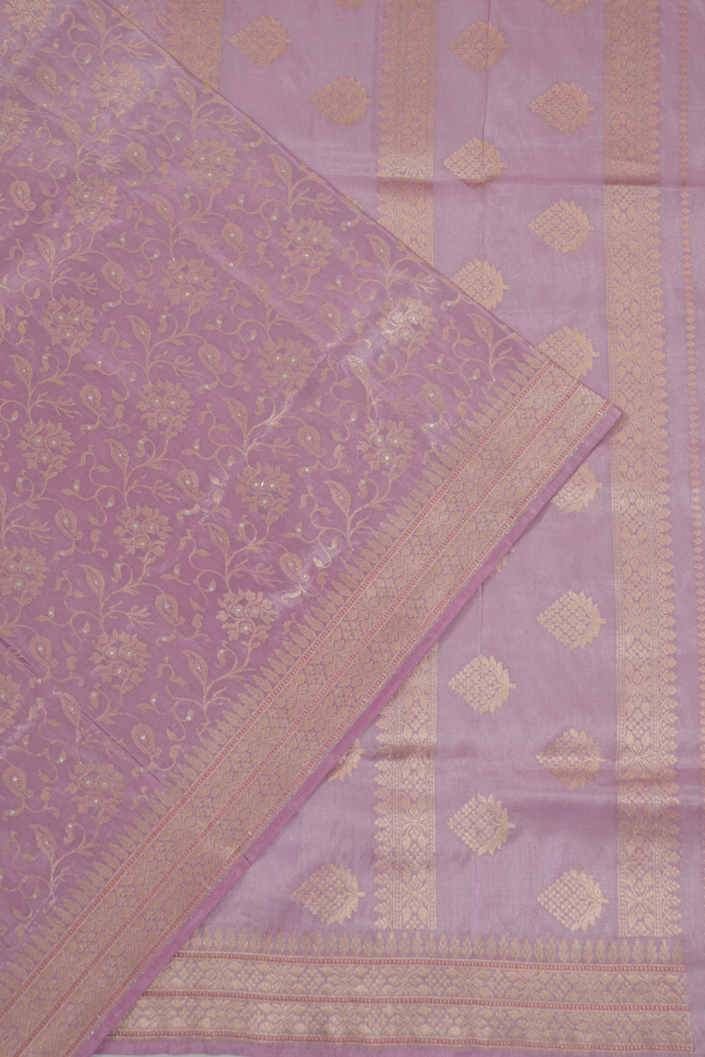 Vaanya Banaras Silk Brocade Lavender Saree