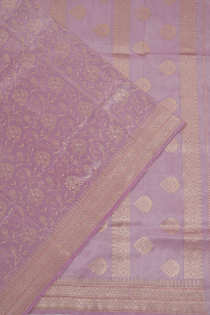 Vaanya Banaras Silk Brocade Lavender Saree