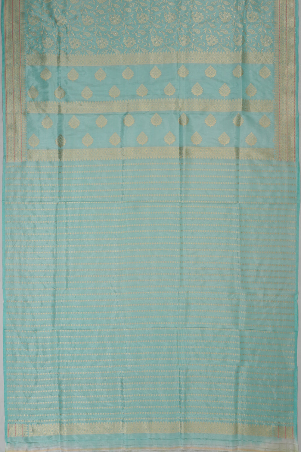 Vaanya Banaras Silk Brocade Blue Saree