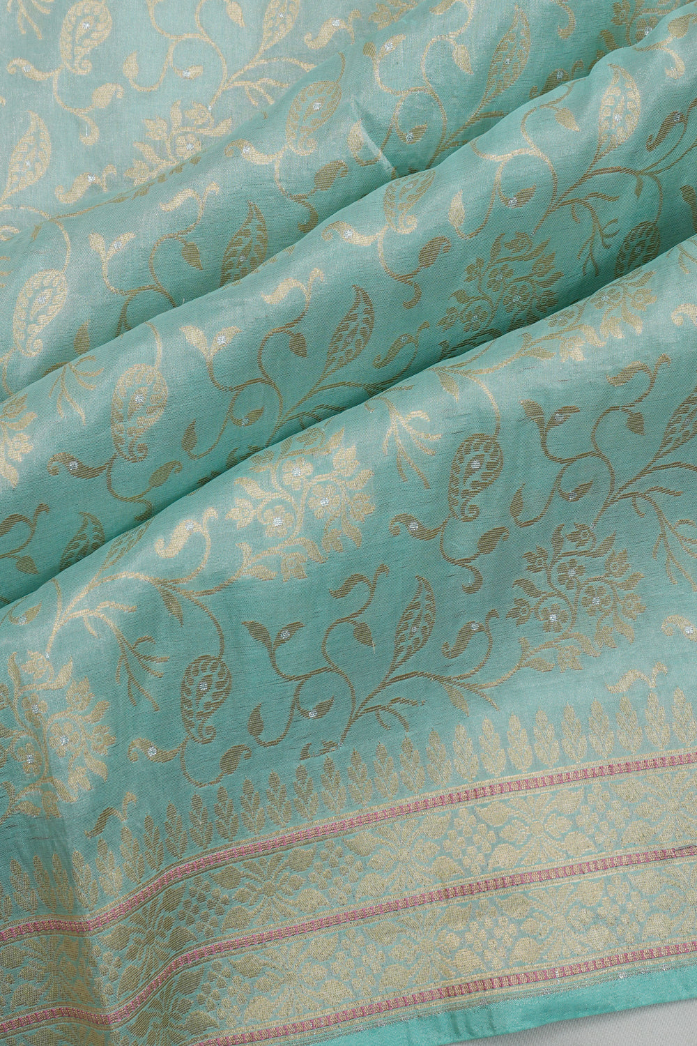 Vaanya Banaras Silk Brocade Blue Saree