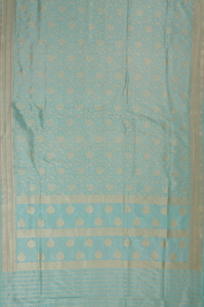 Vaanya Banaras Silk Brocade Blue Saree