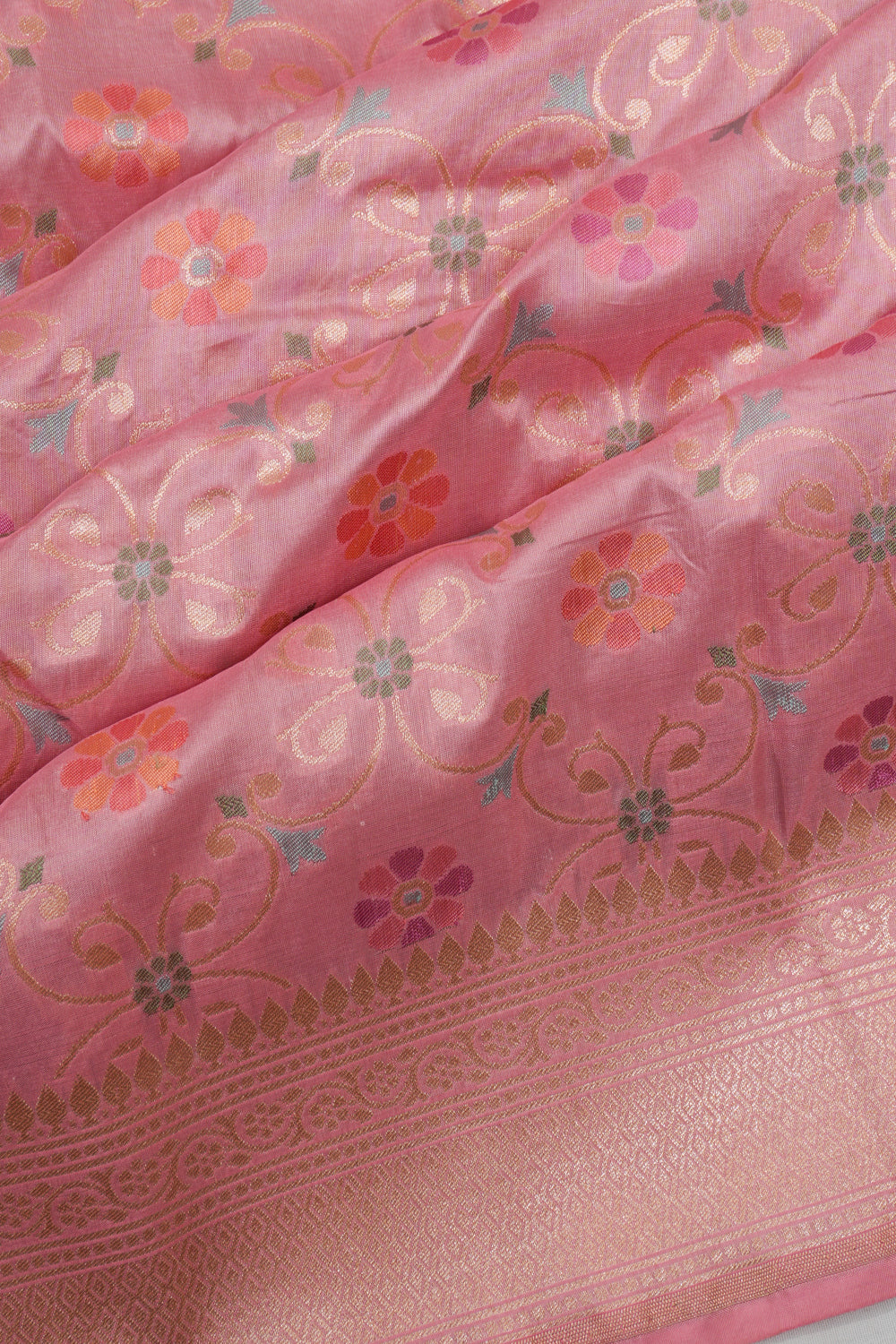 Vaanya Banaras Silk Brocade Yellow Saree
