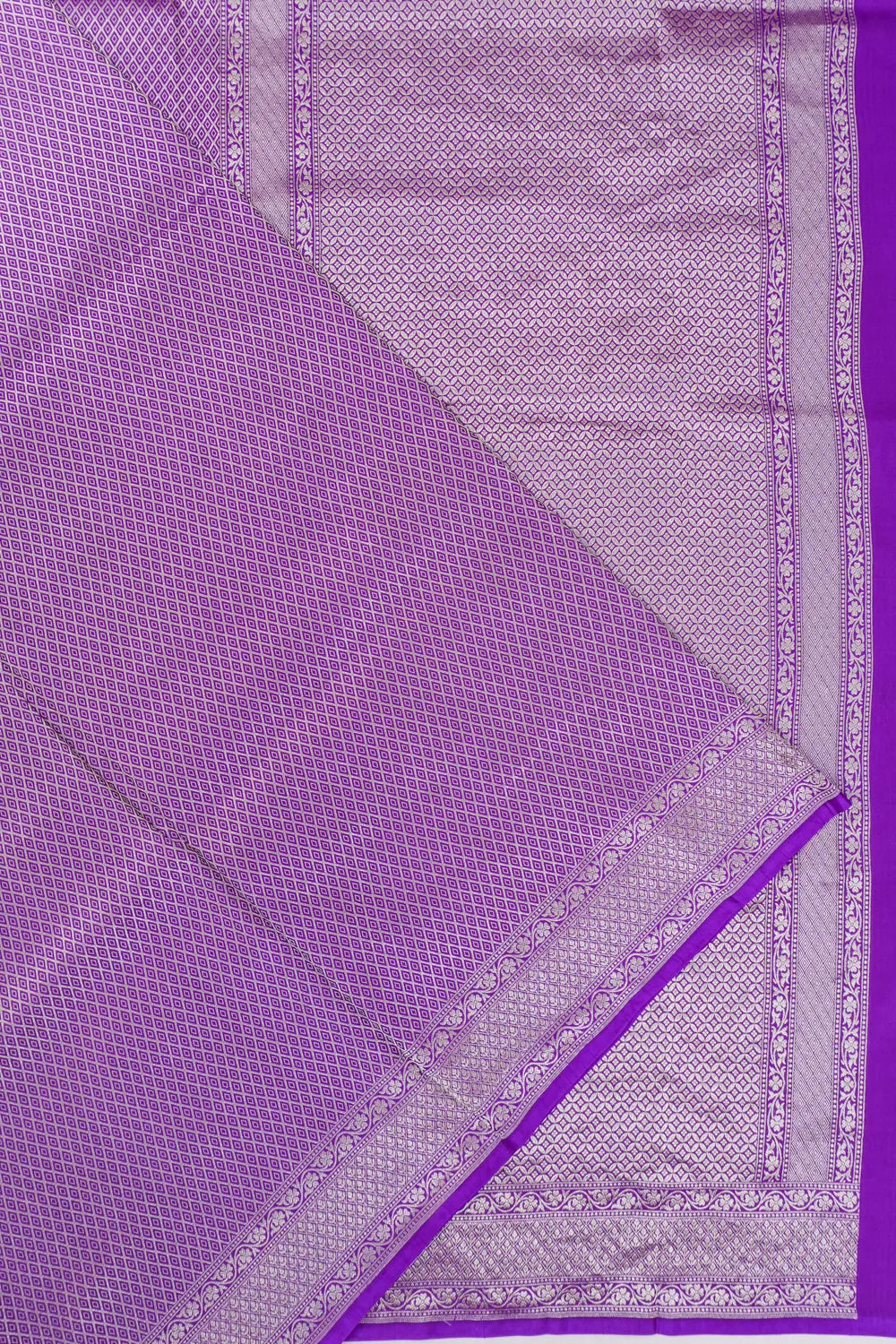 Vaanya Banaras Silk Brocade Purple Saree