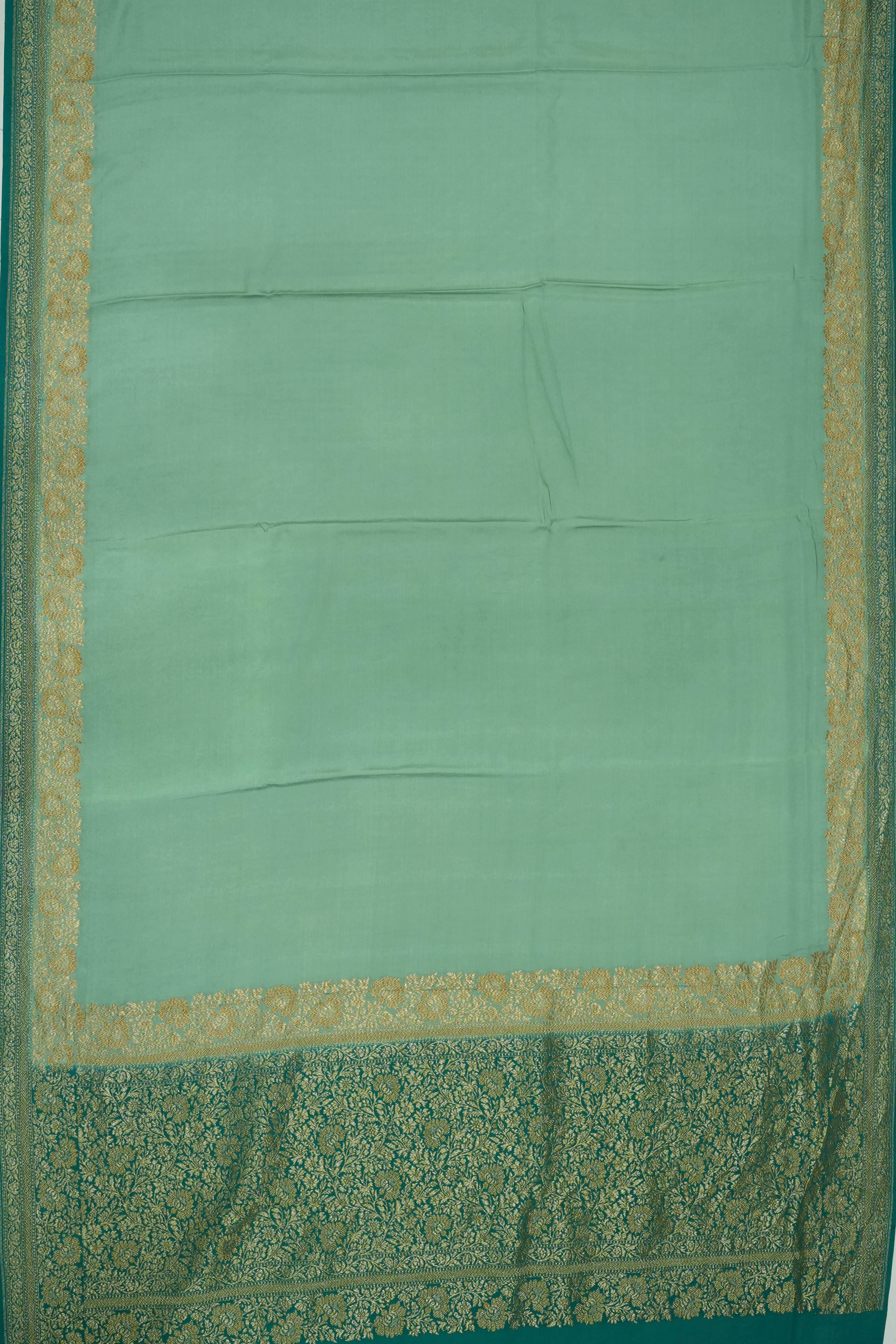 Vaanya Banaras Georgette Brocade Blue Saree