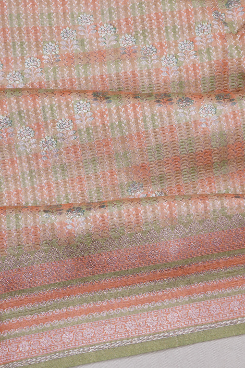 Vaanya Banaras Silk Brocade Multicolour Saree