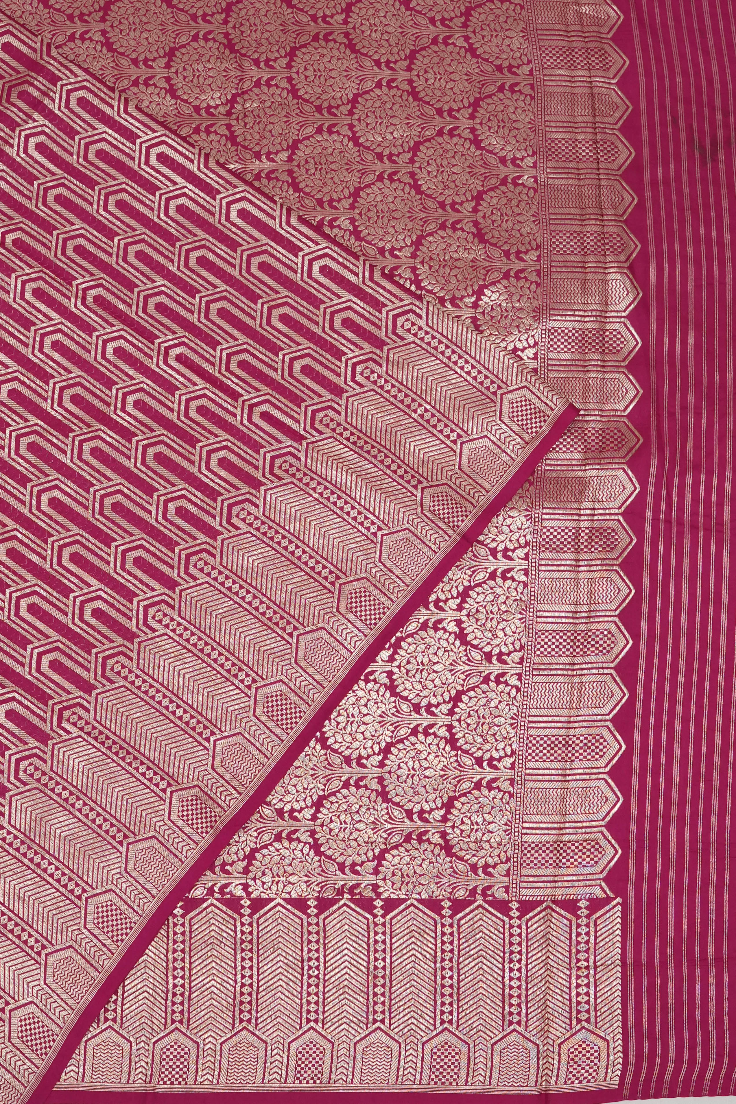 Vaanya Banaras Silk Brocade Purple Saree
