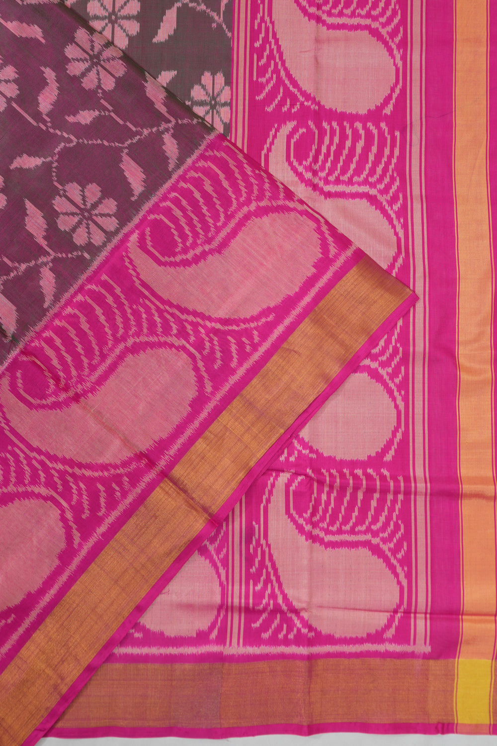 Rajkot Patola Silk Ikat Purple Saree