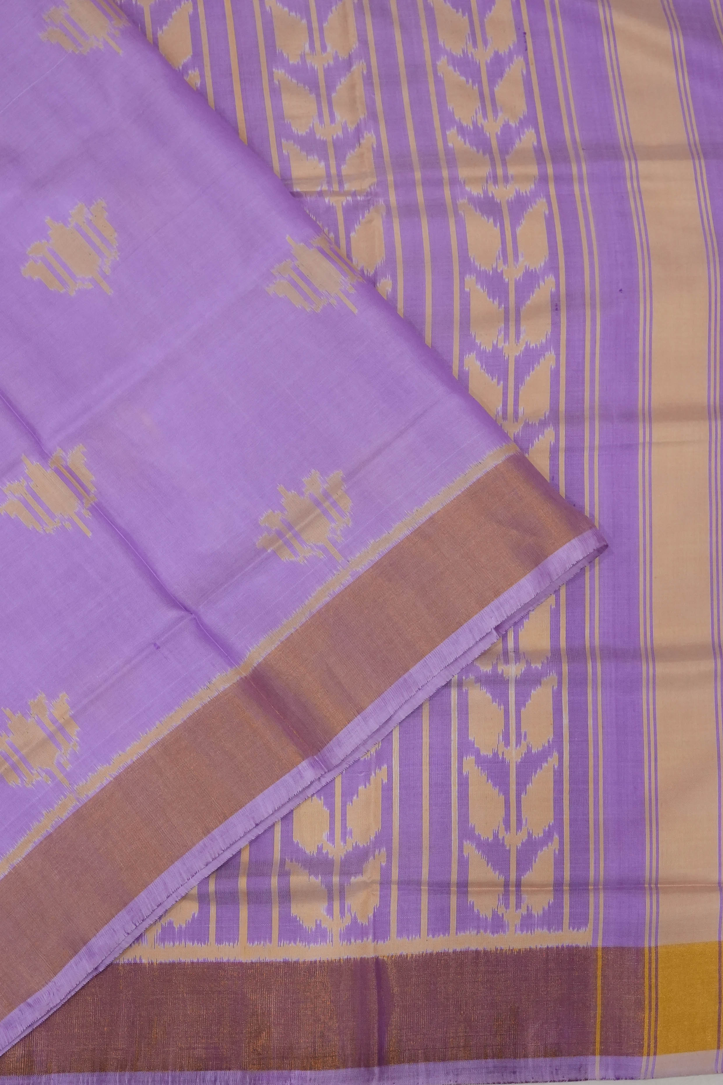 Rajkot Patola Silk Ikat Lavender Saree