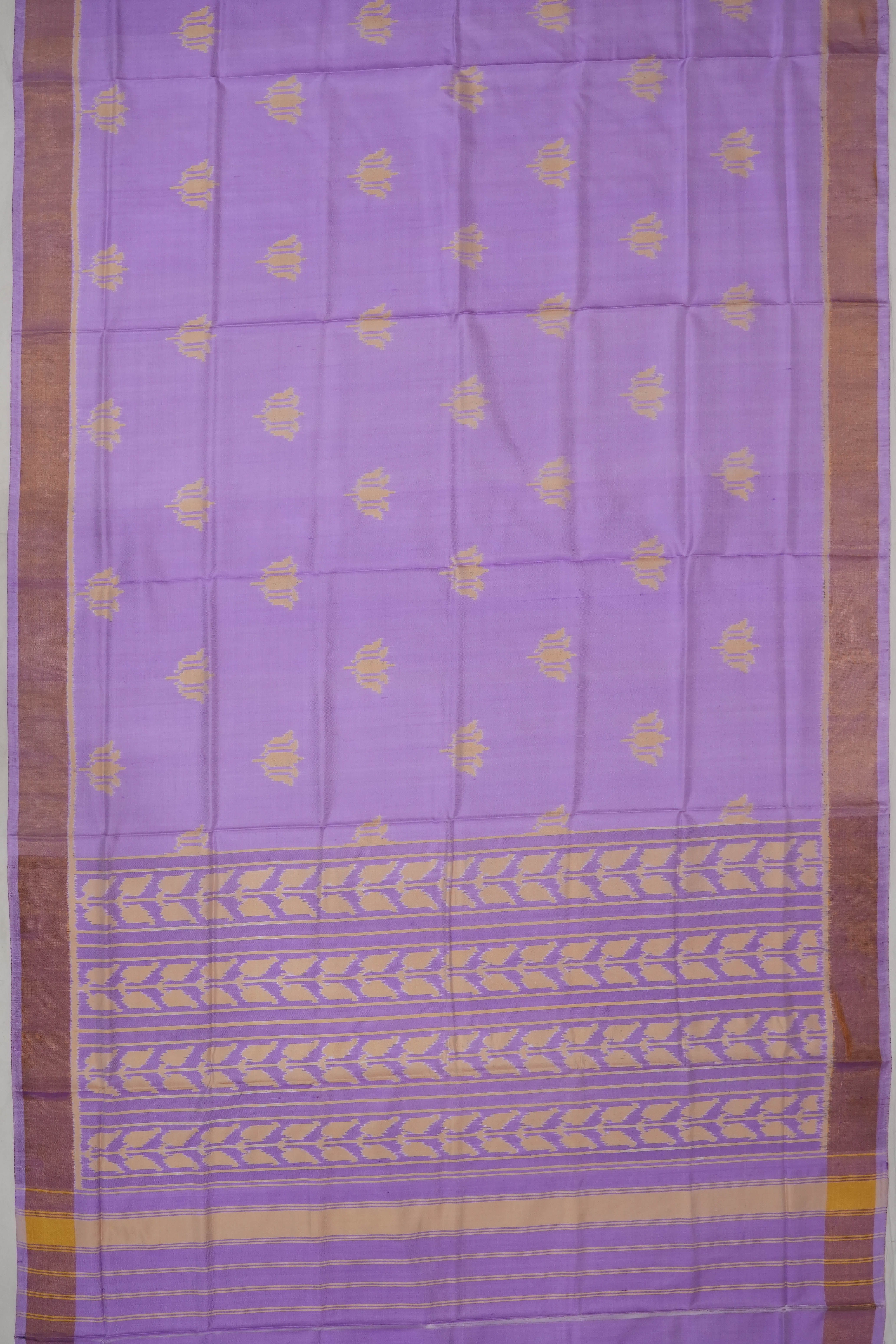 Rajkot Patola Silk Ikat Lavender Saree