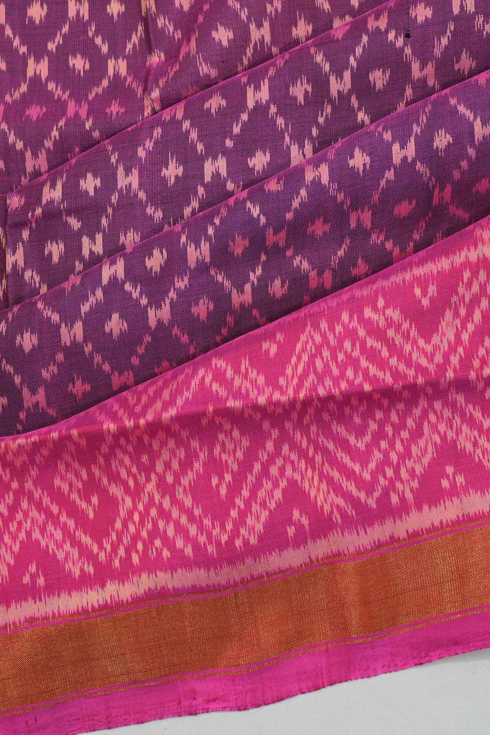 Rajkot Patola Silk Ikat Purple Saree