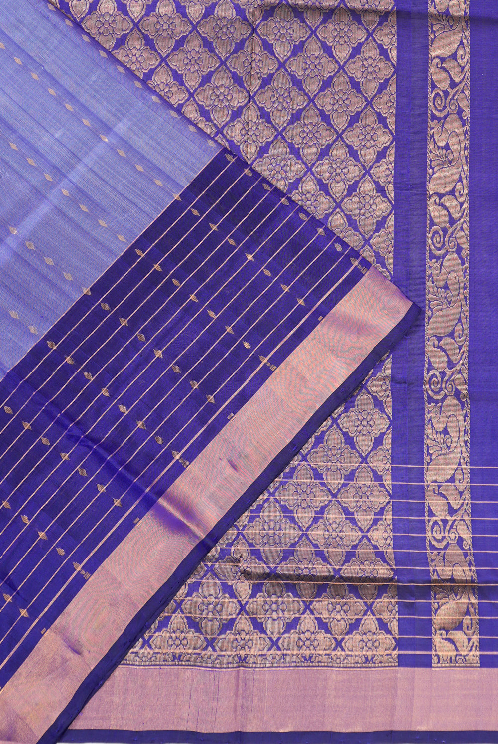 Uppada Silk Butta Lavender Saree