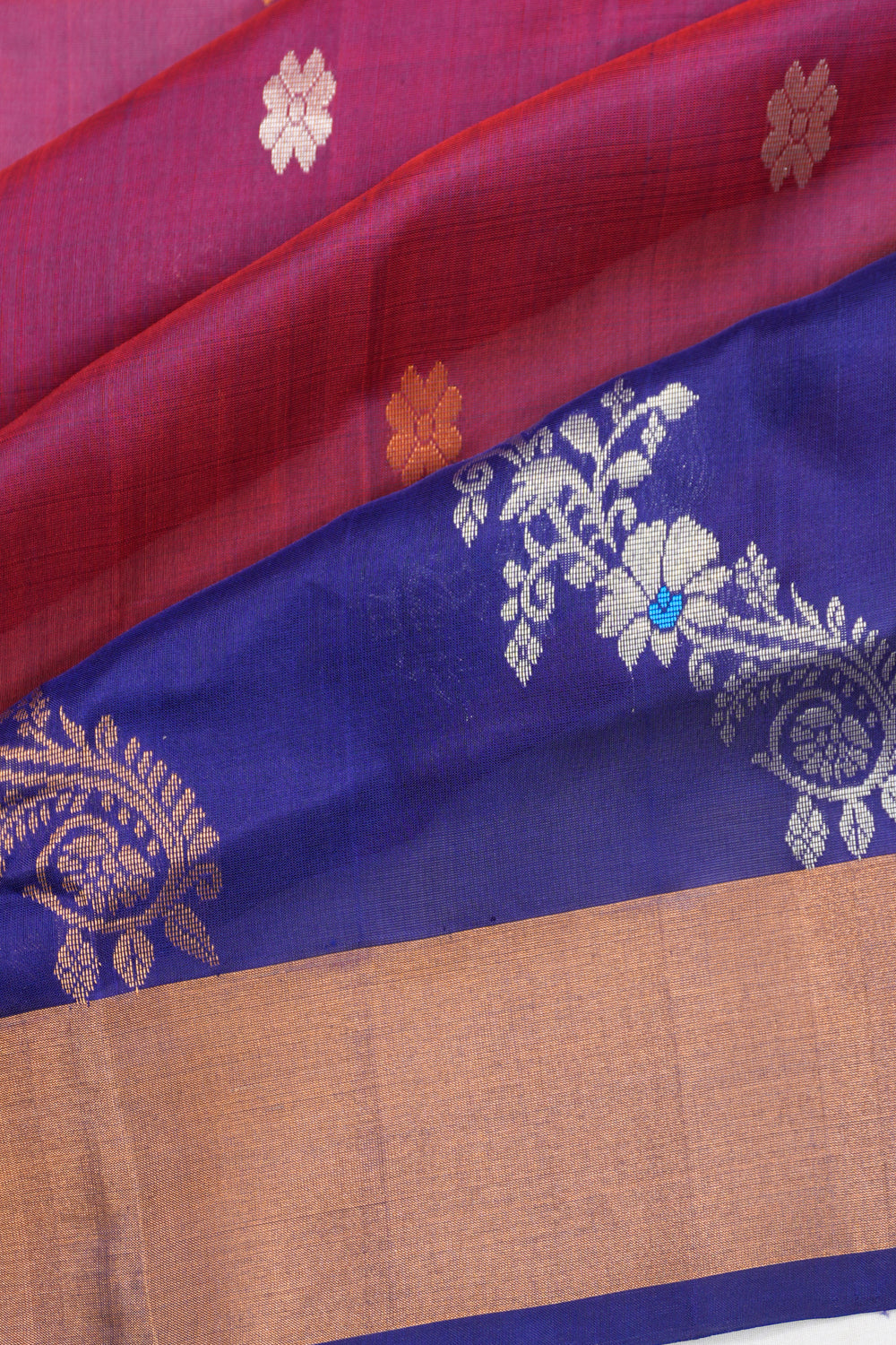Uppada Silk Butta Pink Saree