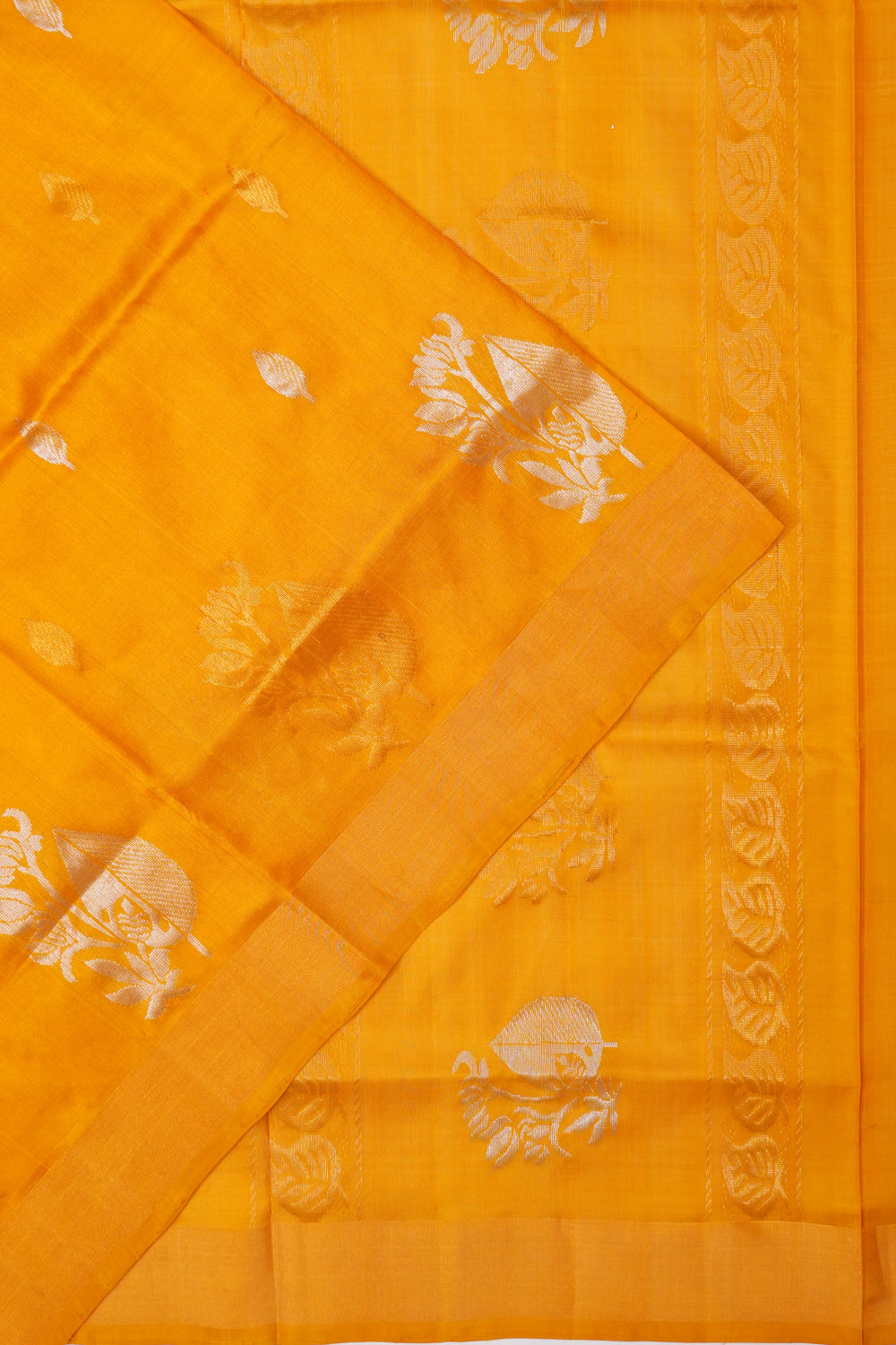 Uppada Silk Butta Yellow Saree