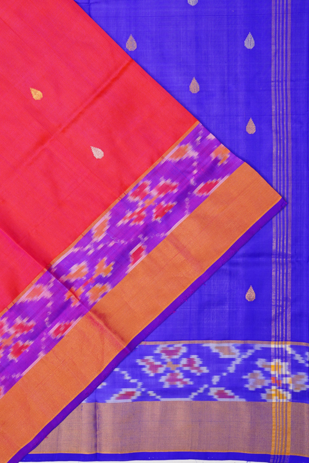 Uppada Silk Butta Sky Blue Saree