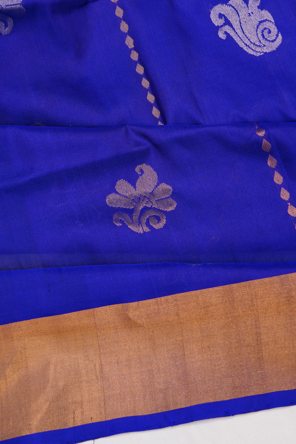Uppada Silk Butta Royal Blue Saree