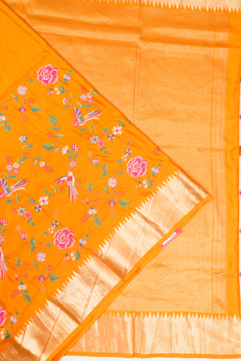 Soft Silk Embroidery Yellow Saree