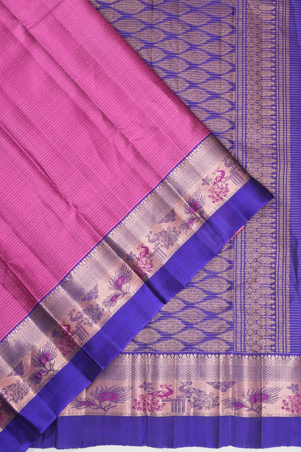 Soft Silk Brocade Pink Saree