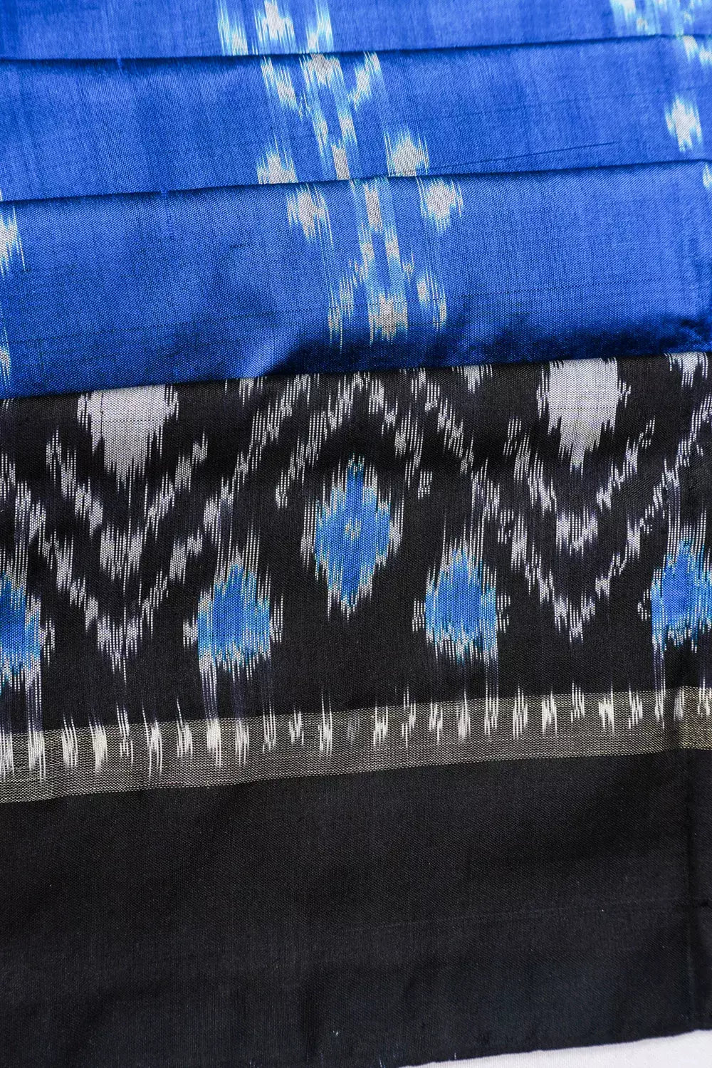 Pochampally Silk Ikat Blue Saree