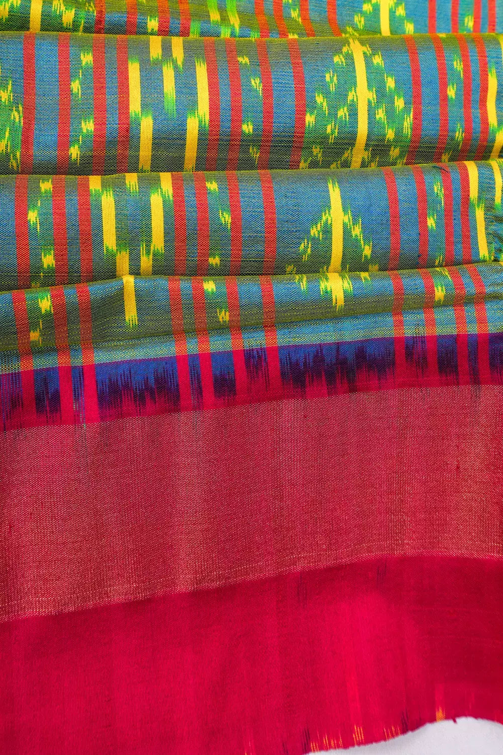 Pochampally Silk Ikat Grey Saree