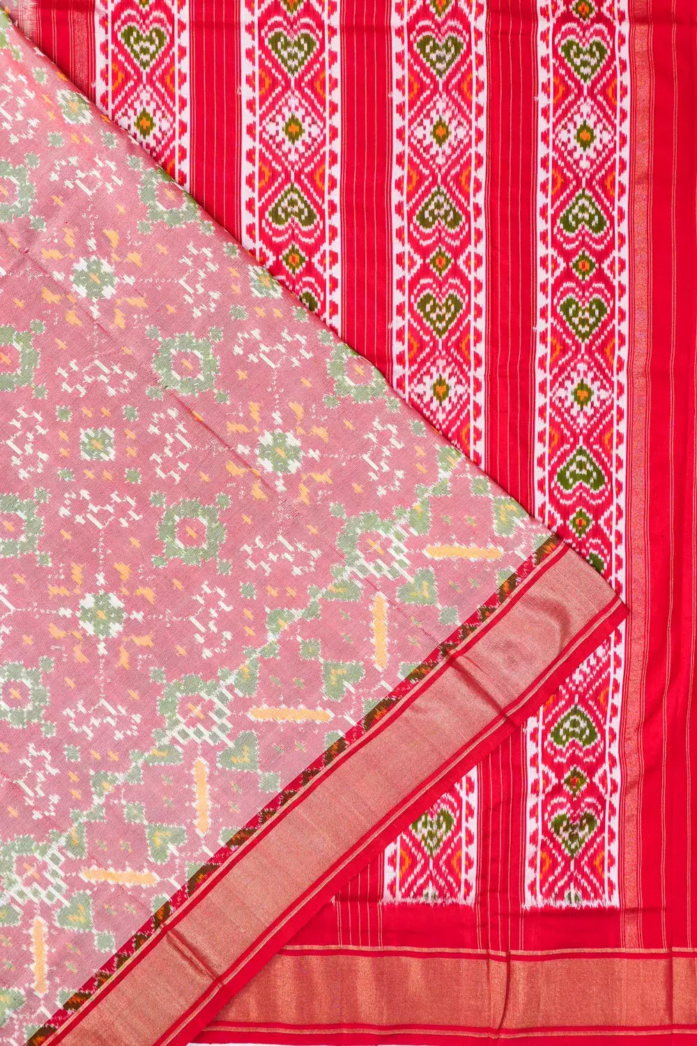Pochampally Silk Ikat Red Saree