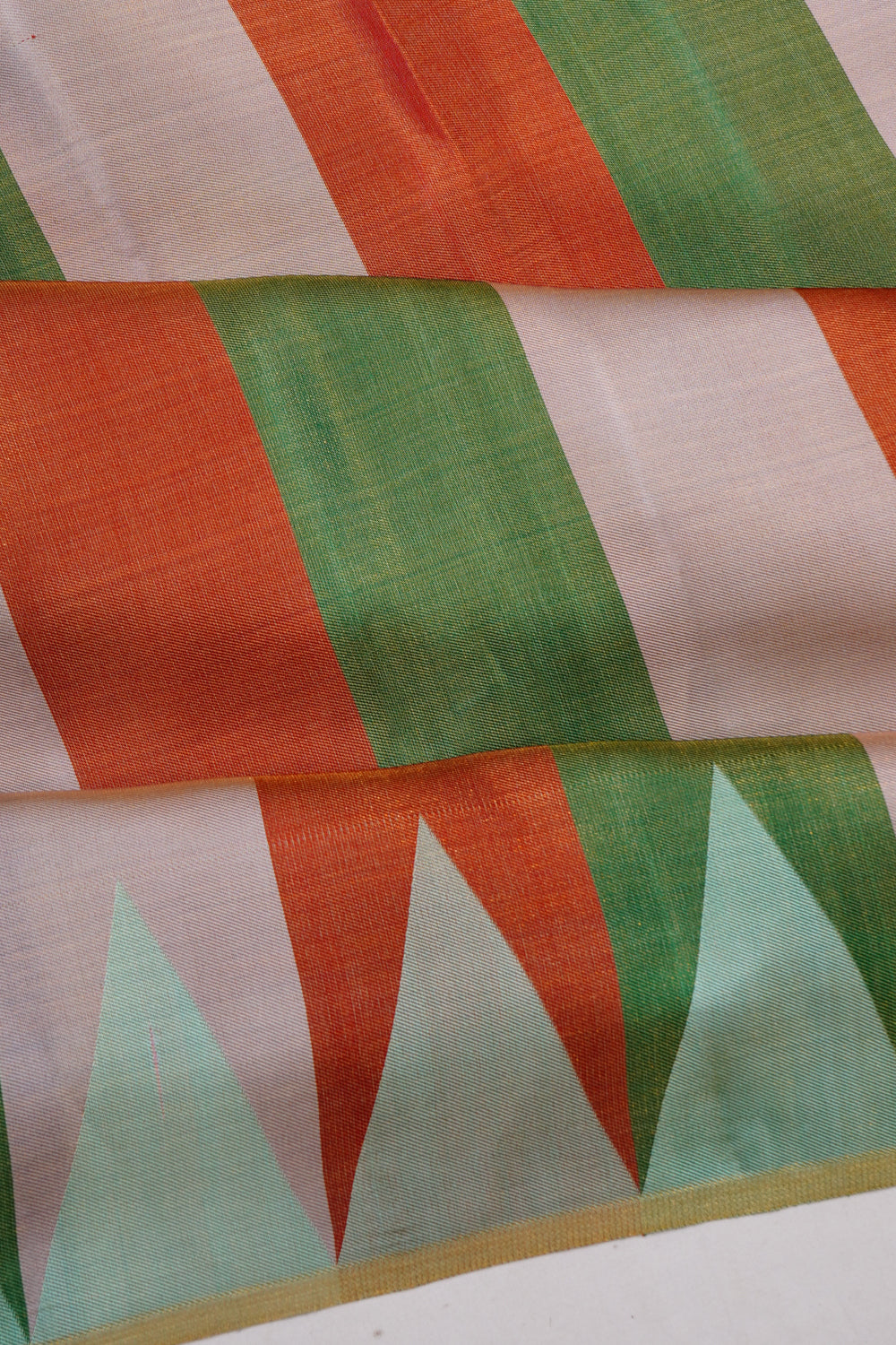 Taranga Kanchi Silk Lines Multicolour Saree