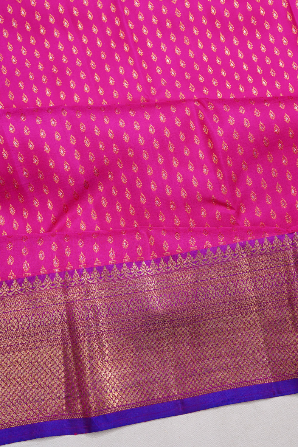 Taranga Kanchi Silk Brocade Pink Saree