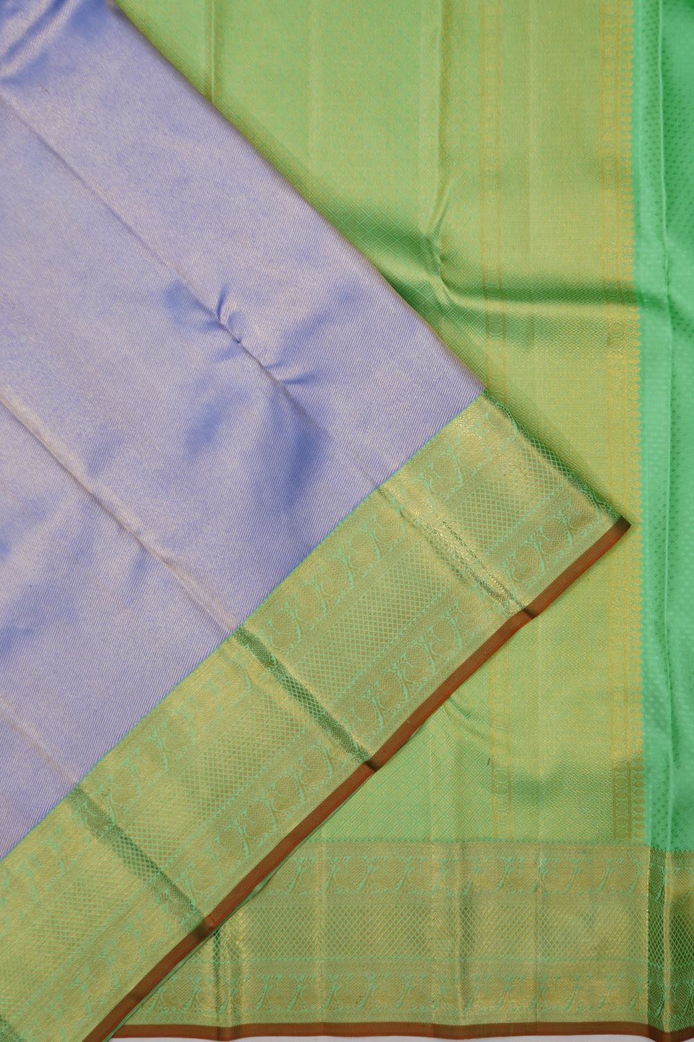 Kanchipuram Silk Brocade Violet Saree