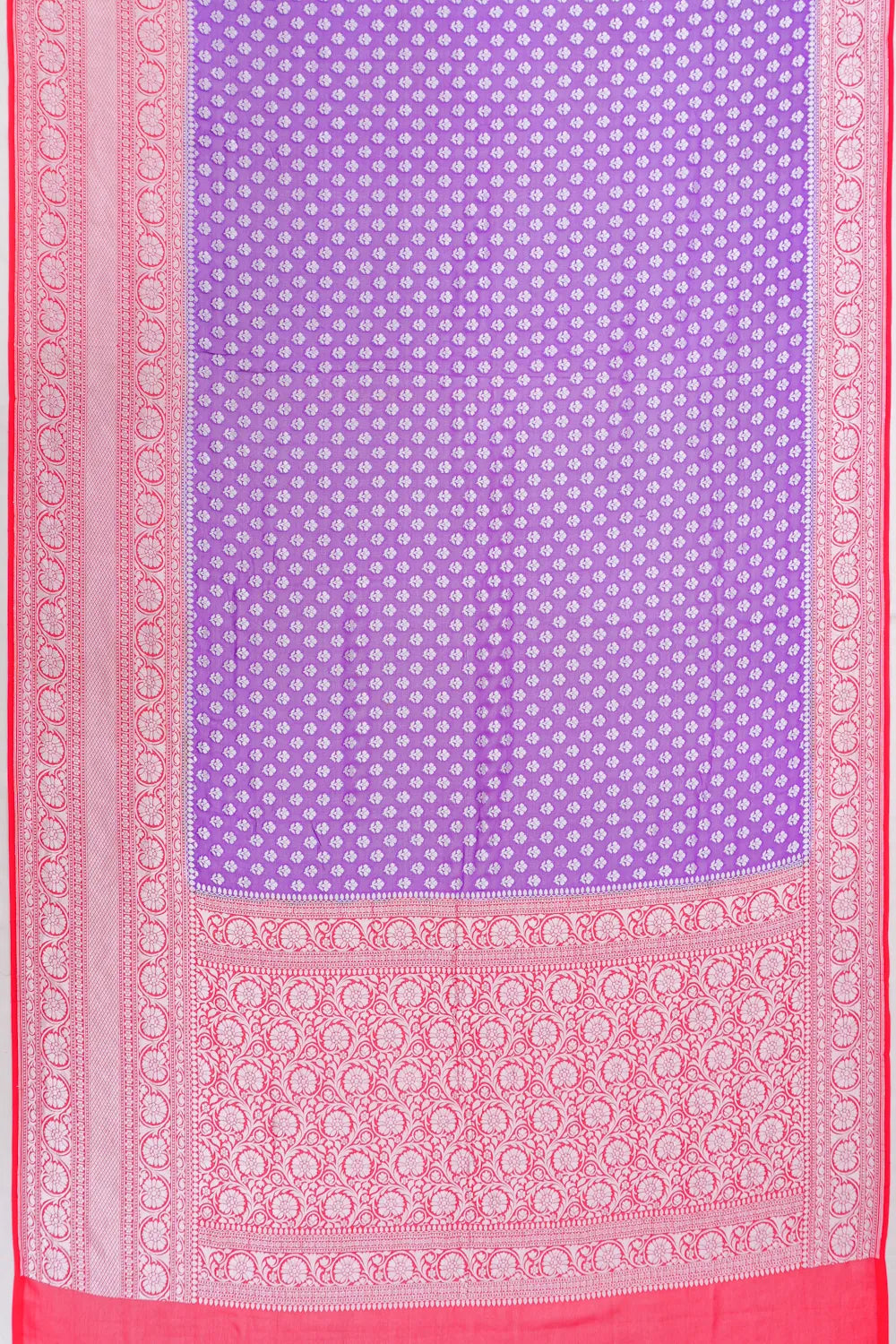 Vaanya Banaras Georgette Brocade Purple Saree