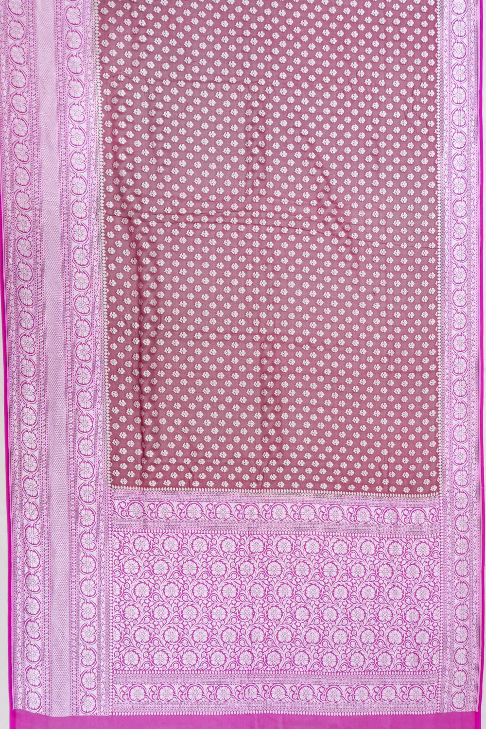 Vaanya Banaras Georgette Brocade Purple Saree