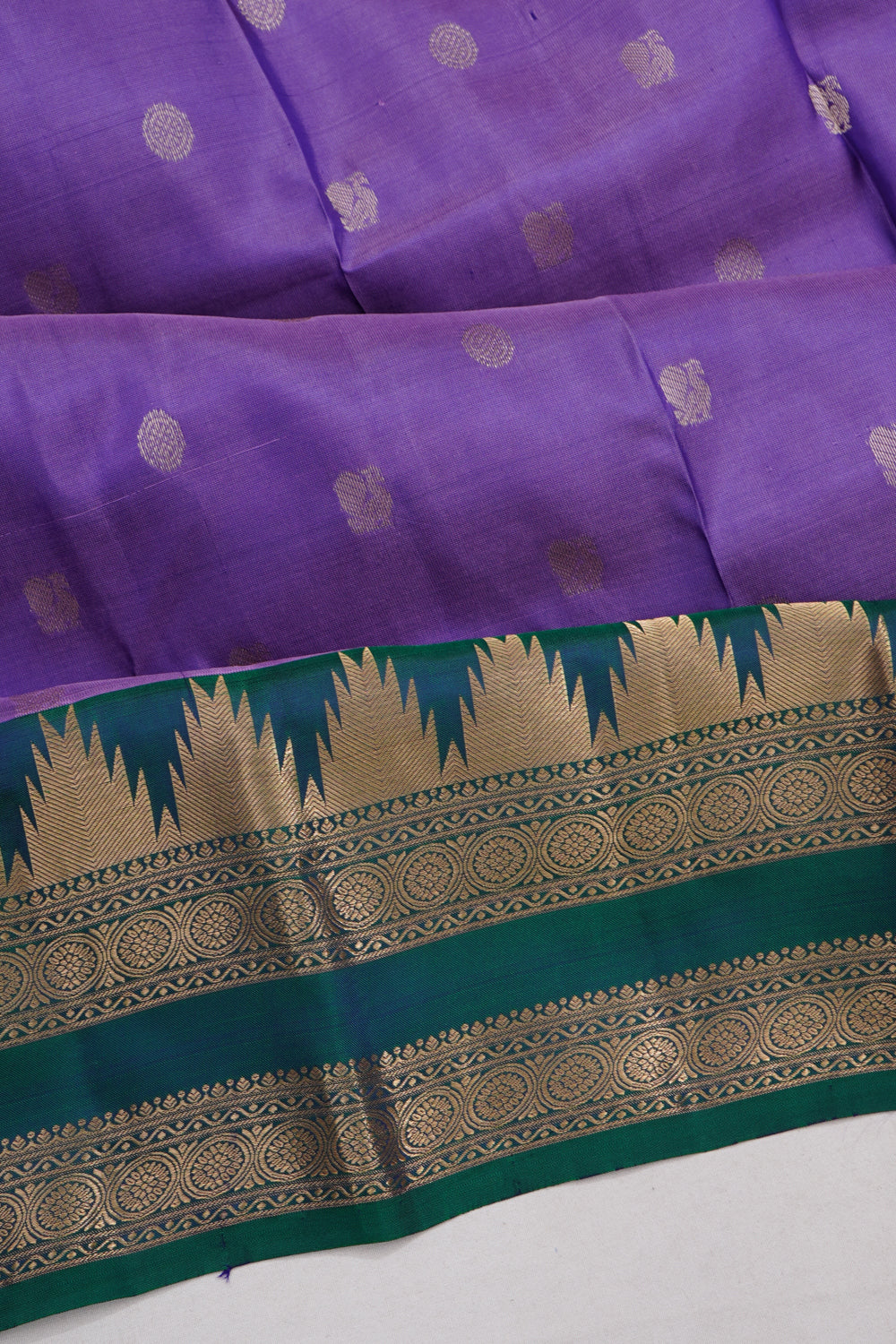 Dharmavaram Silk Butta Lavender Saree