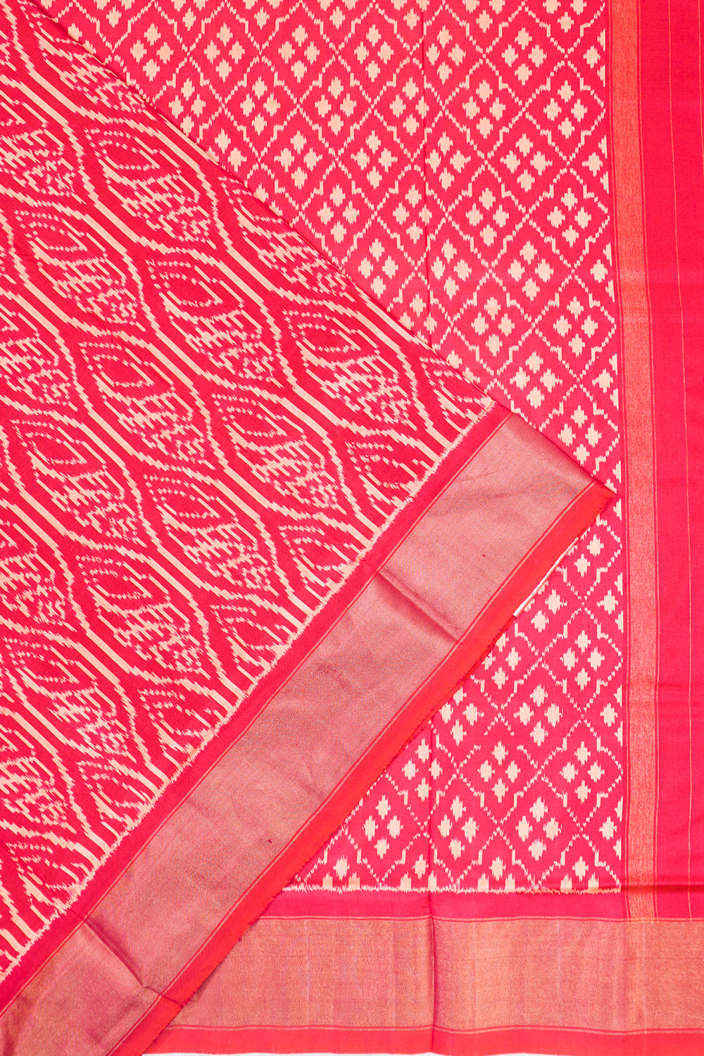 Pochampally Silk Ikat Pink Saree