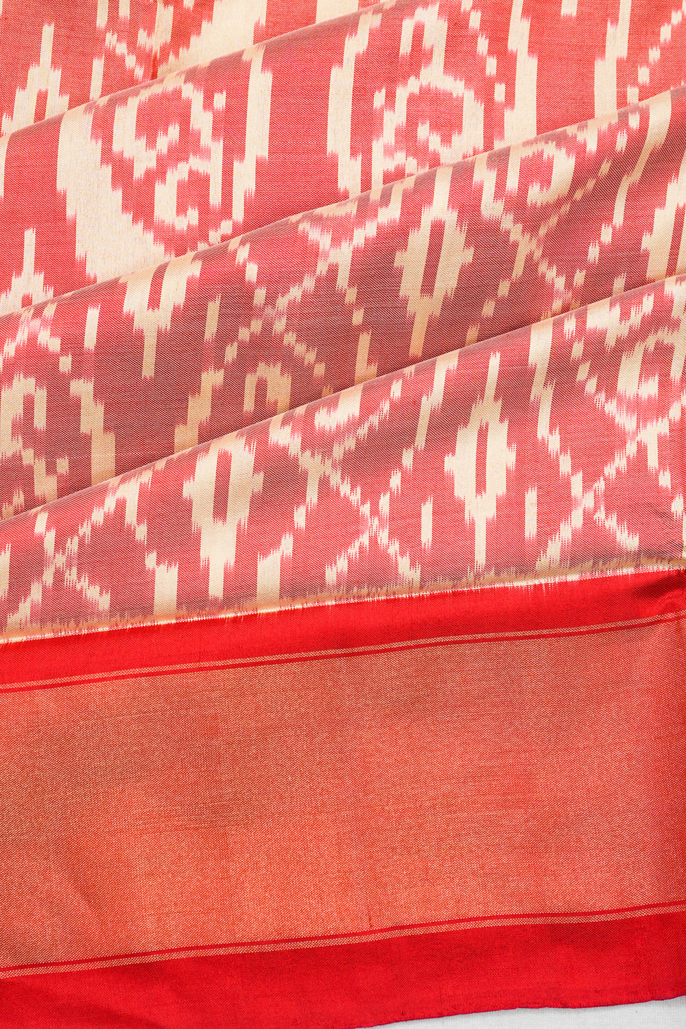 Pochampally Silk Ikat Pink Saree