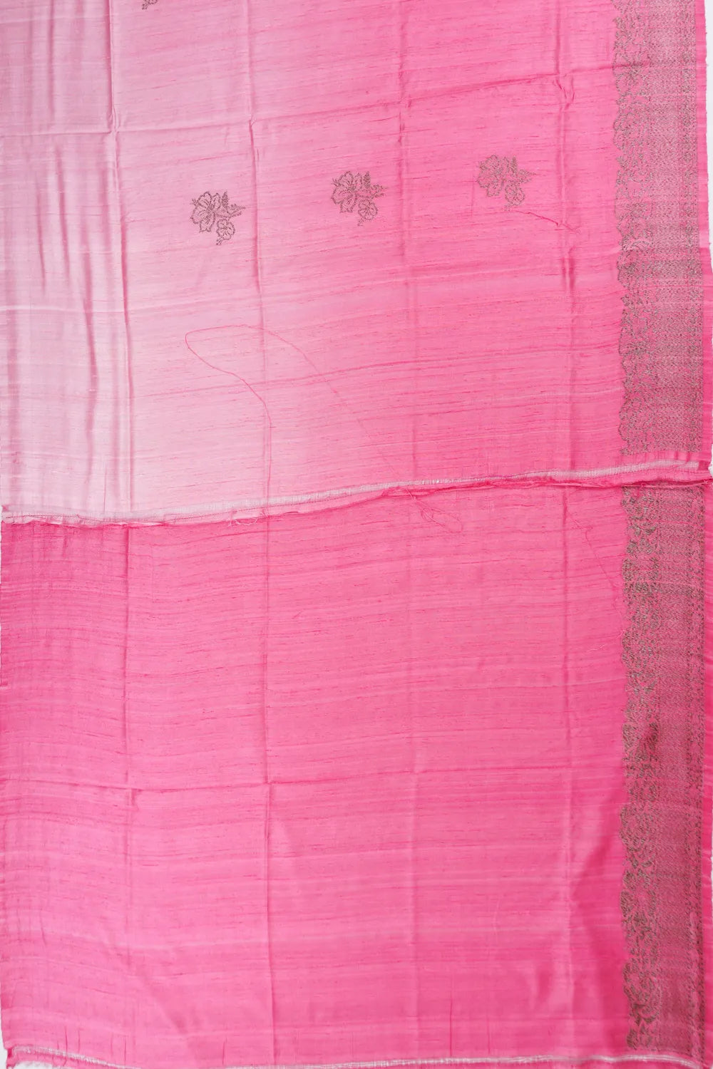 Vaanya Banaras Tussar Butta Pink Saree