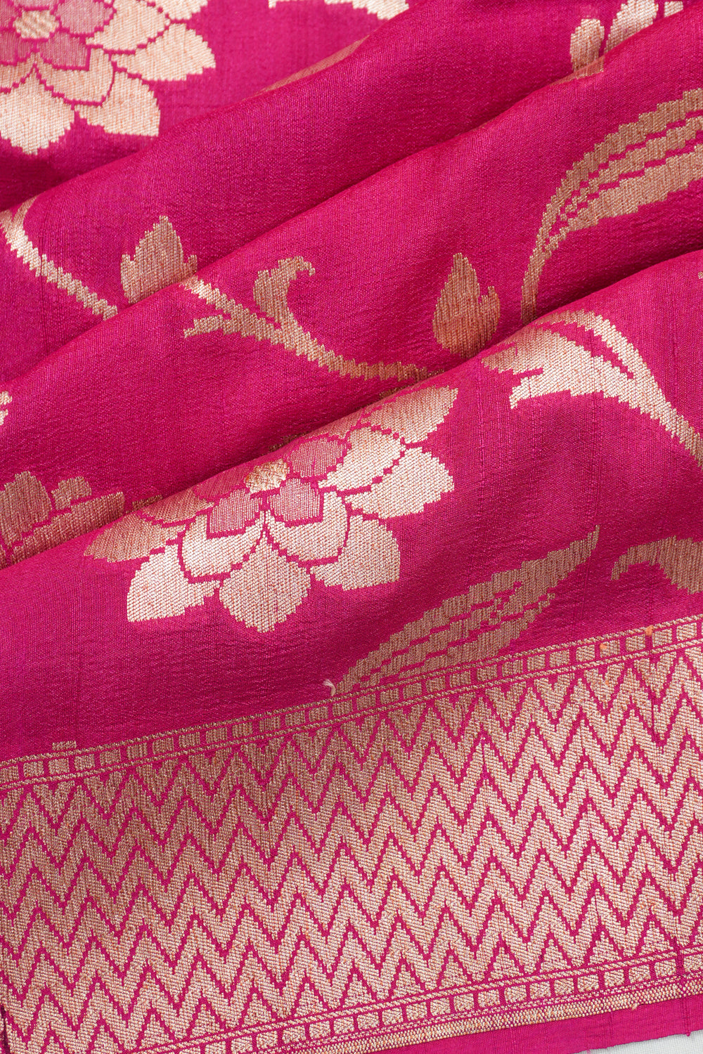 Vaanya Banaras Silk Brocade Green Saree