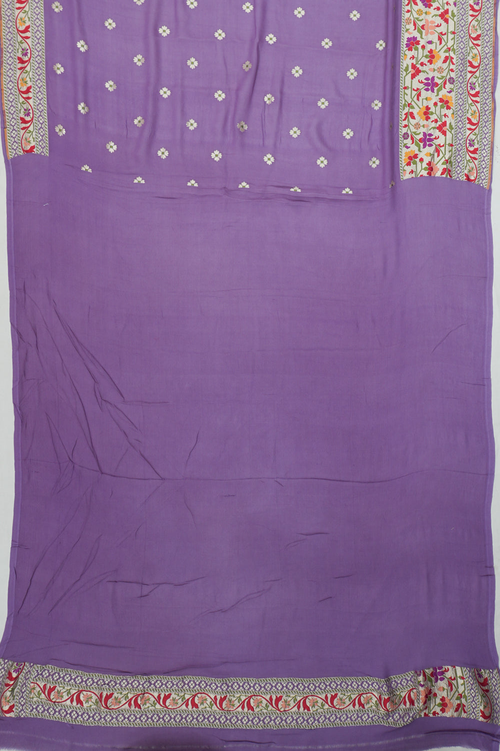 Vaanya Banaras Georgette Brocade Lavender Saree