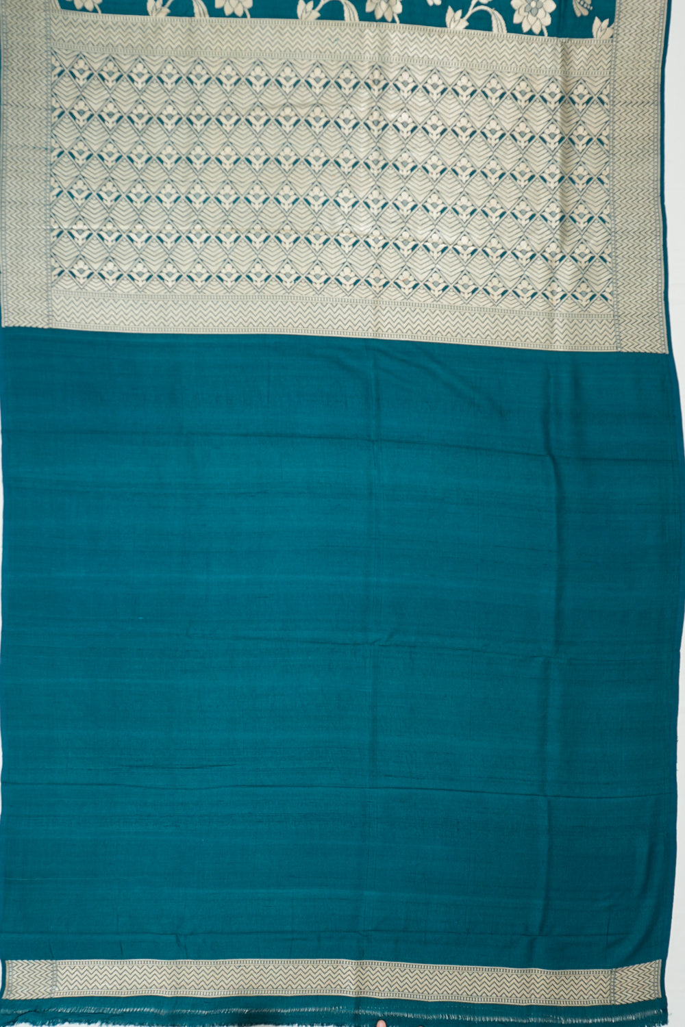 Vaanya Banaras Silk Brocade Blue Saree