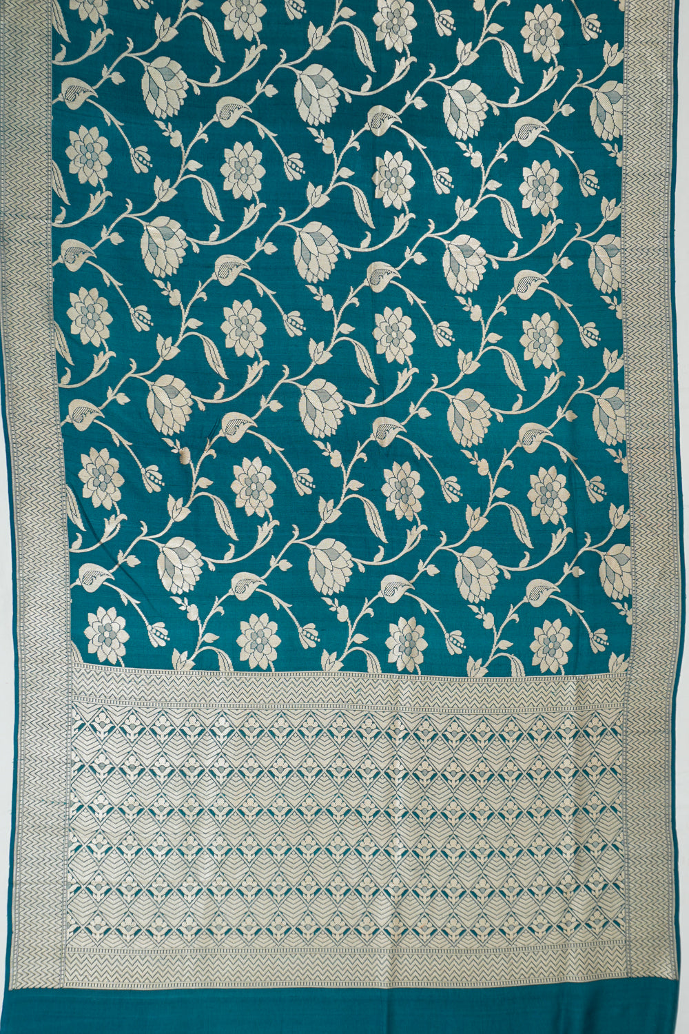Vaanya Banaras Silk Brocade Blue Saree