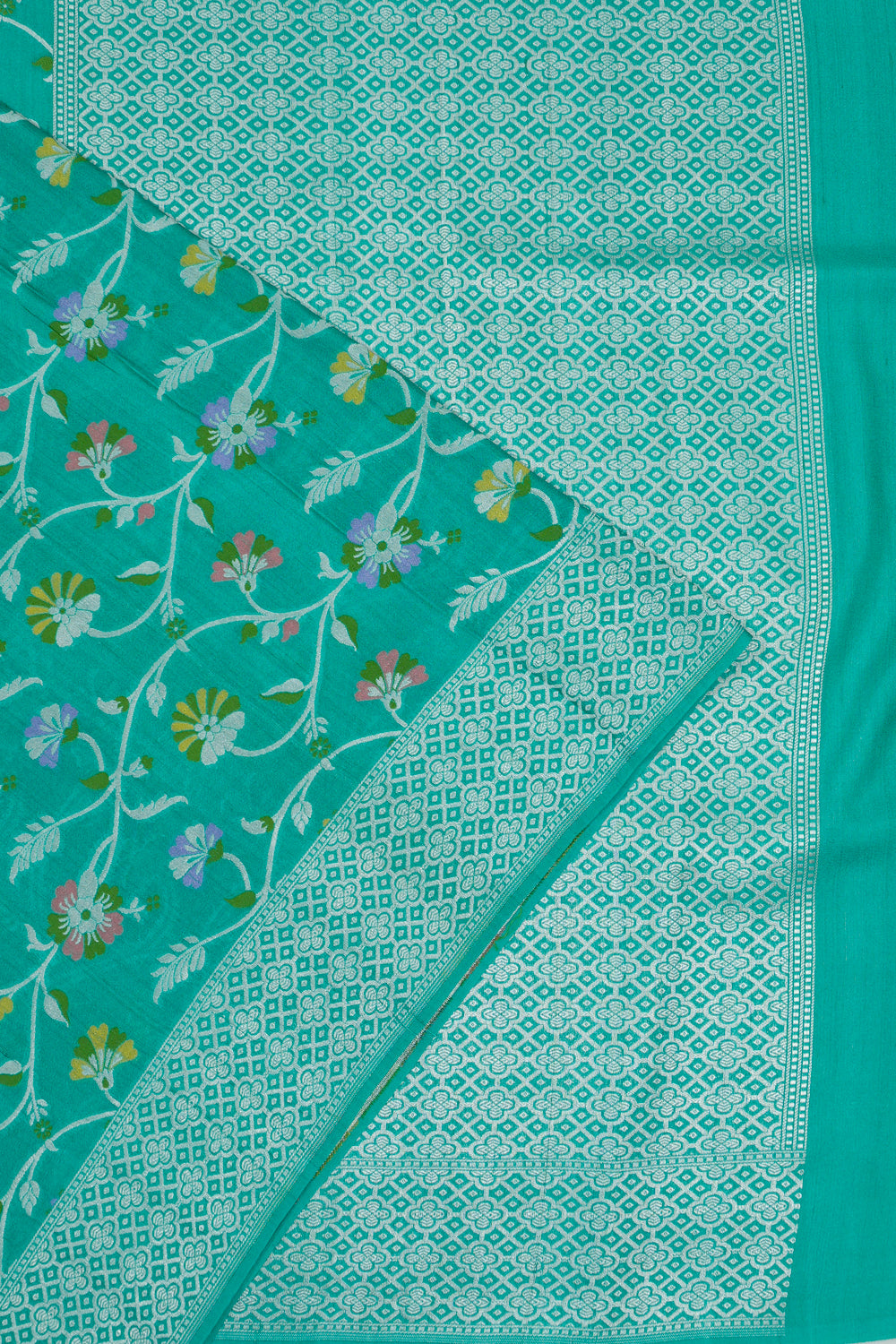 Vaanya Banaras Silk Brocade Blue Saree