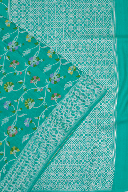 Vaanya Banaras Silk Brocade Blue Saree