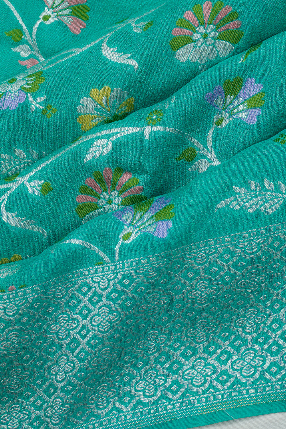 Vaanya Banaras Silk Brocade Blue Saree