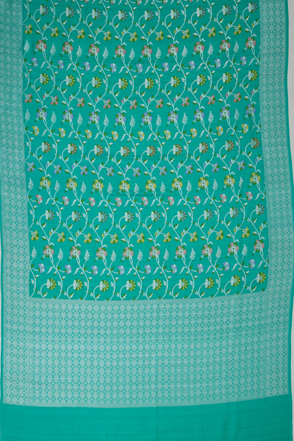 Vaanya Banaras Silk Brocade Blue Saree
