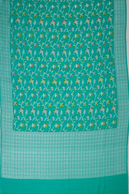 Vaanya Banaras Silk Brocade Blue Saree