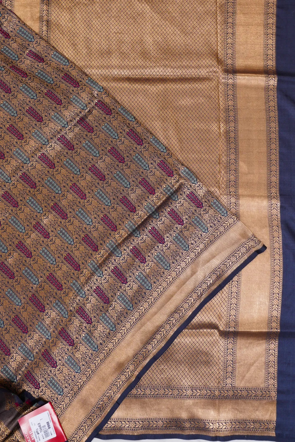 Vaanya Banaras Silk Brocade Midnight Blue Saree